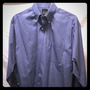 EUC Jos A Bank dress shirt blue sz 16/33
